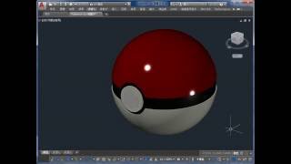 Autocad 3D Pokemon Go 精靈球