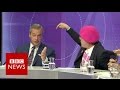 Eddie izzard vs nigel farage on immigration  bbc news