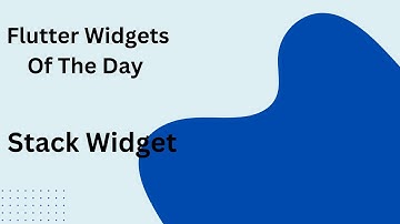 Flutter Stack Widget: Layering UI Like a Pro! (Beginner Tutorial)