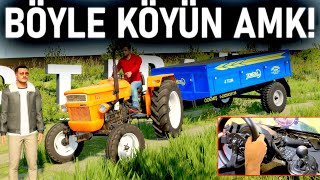 KÖYE GELDİK! (ÇILDIRDIM) - DEDE TRAKTÖRÜ - MUHTARLA TANIŞTIM - FARMİNG SİMULATOR 22 1.BÖLÜM T300RS screenshot 3