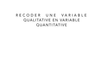 Tuto technique 4 - Recodage d