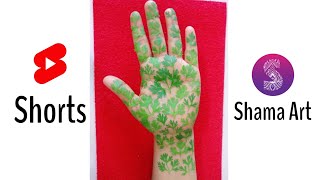 Most easy & beautiful Mehndi Hack with coriander #shorts