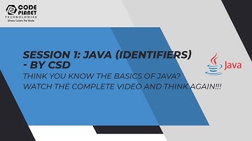 Identifiers | Java | Day 1 | Job Assurance Internship/Training | Pay After Placement