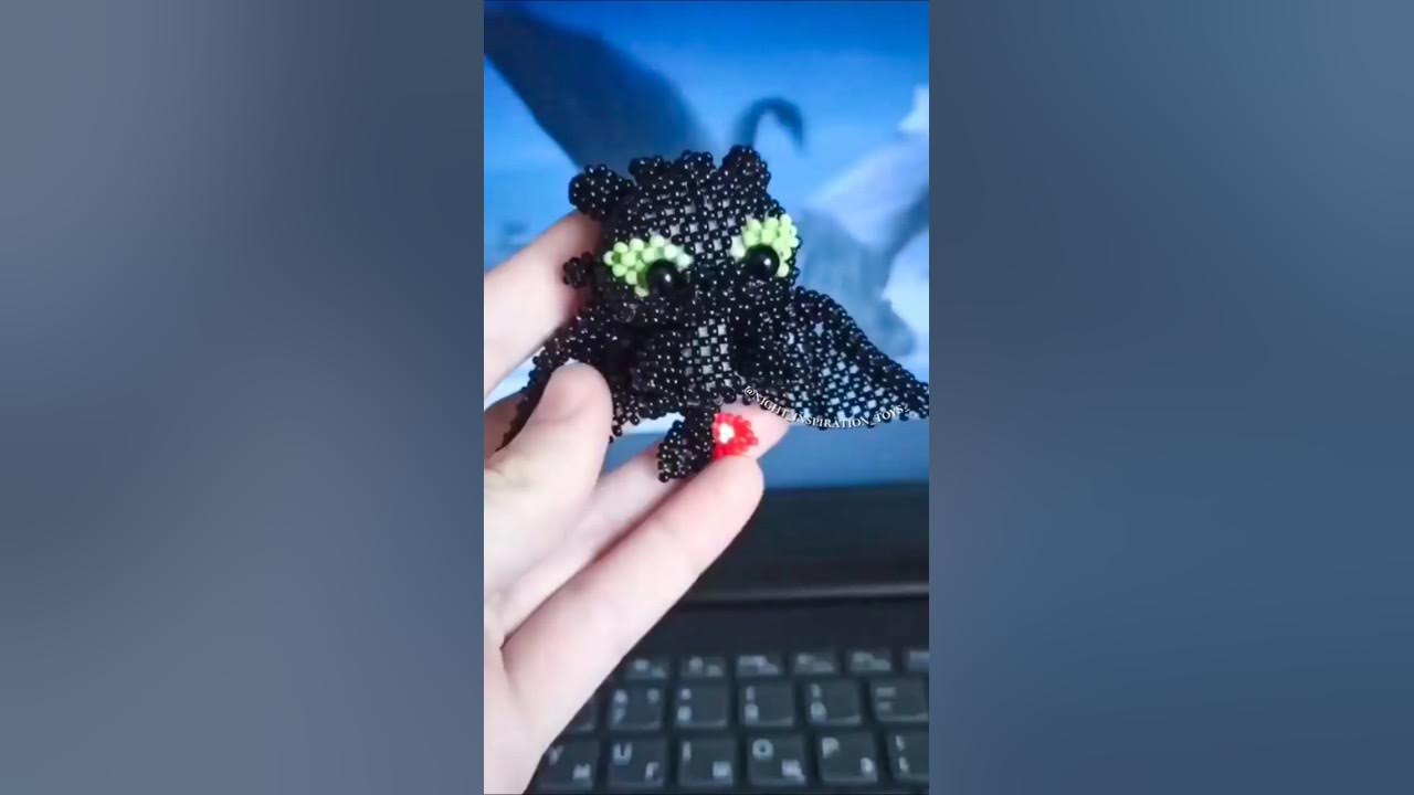 Беззубик💚 #бисер #амигуруми #игрушкиручнойработы #мульт #DreamWorks # ...