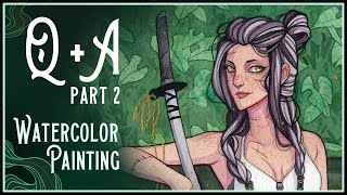 Q+A pt. 2 ☾ Lets Paint and Chat