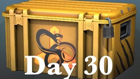 Opening a CS:GO snakebite case until I get a gloves #30