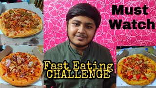 FAST EATING CHALLENGE 🥵🥵|| Domino's Pizza eating challenge|| First time