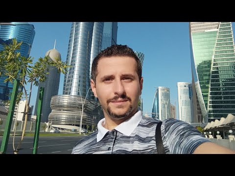 من زيارتي الجميلةل كورنيش الدوحة حيث الأبراج العمراني ة الفائقة الجمال في العاصمة القطريةالدوحة