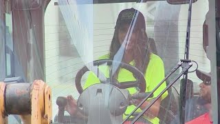 Jenn At Work Building The Supermotocross Track