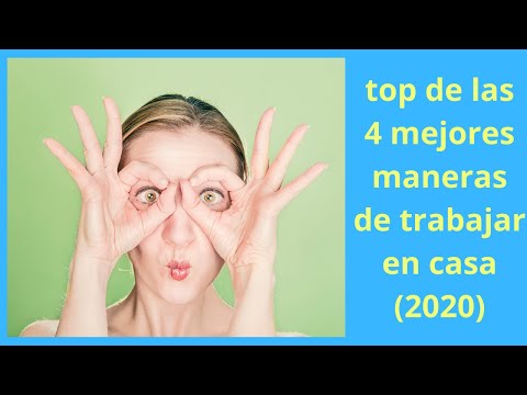 Video: 4 formas de trabajar en casa