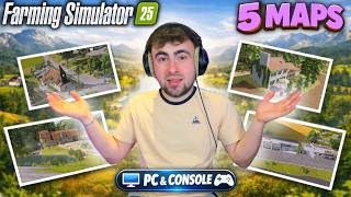 LES 5 MEILLEURES MAPS DU MODHUB !📌(Consoles &amp; PC) Farming Simulator 25