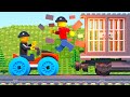 LEGO Train Police Fail (Prison Break)