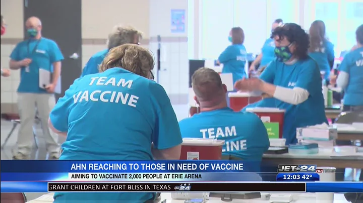 COVID-19 vaccine clinic underway at Erie Insurance Arena