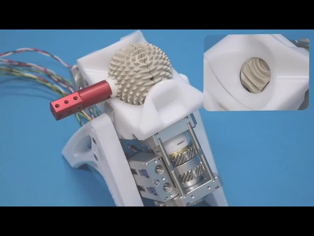 兼松株株式会社　球状歯車事業　/　球状歯車＋アームの関節動作シミュレーション（山形大学提供動画）