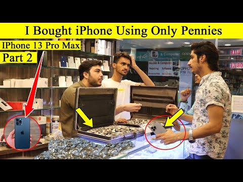 Buying Iphone 13 PRO MAX With Pennies | Paying With Coins Prank