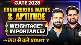 GATE 2028 Engineering Maths &amp; Aptitude | Weightage &amp; Importance | Preparation Strategy &amp; Roadmap
