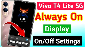 Vivo t4 lite 5g always on display/ Vivo t4 lite 5g always on display setting kaise kare