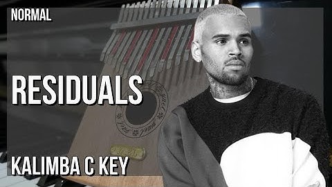 How to play Residuals by Chris Brown on Kalimba (Tutorial)