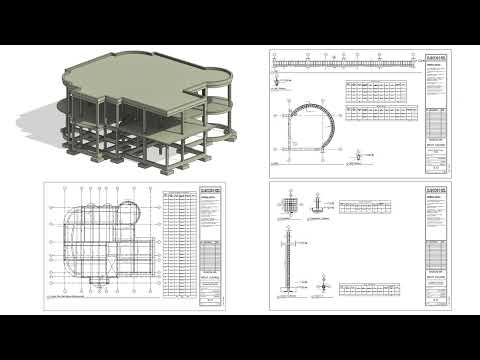 Revit Structure 2022: Complete Shop Drawings (Reinforcement Details) for RC Building from A-Z