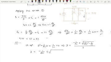 LEC-43 Circuit Theory/Step response of parallel RLC circuit for/GATE,IES,PSU,SSC/STATE-JE/AE