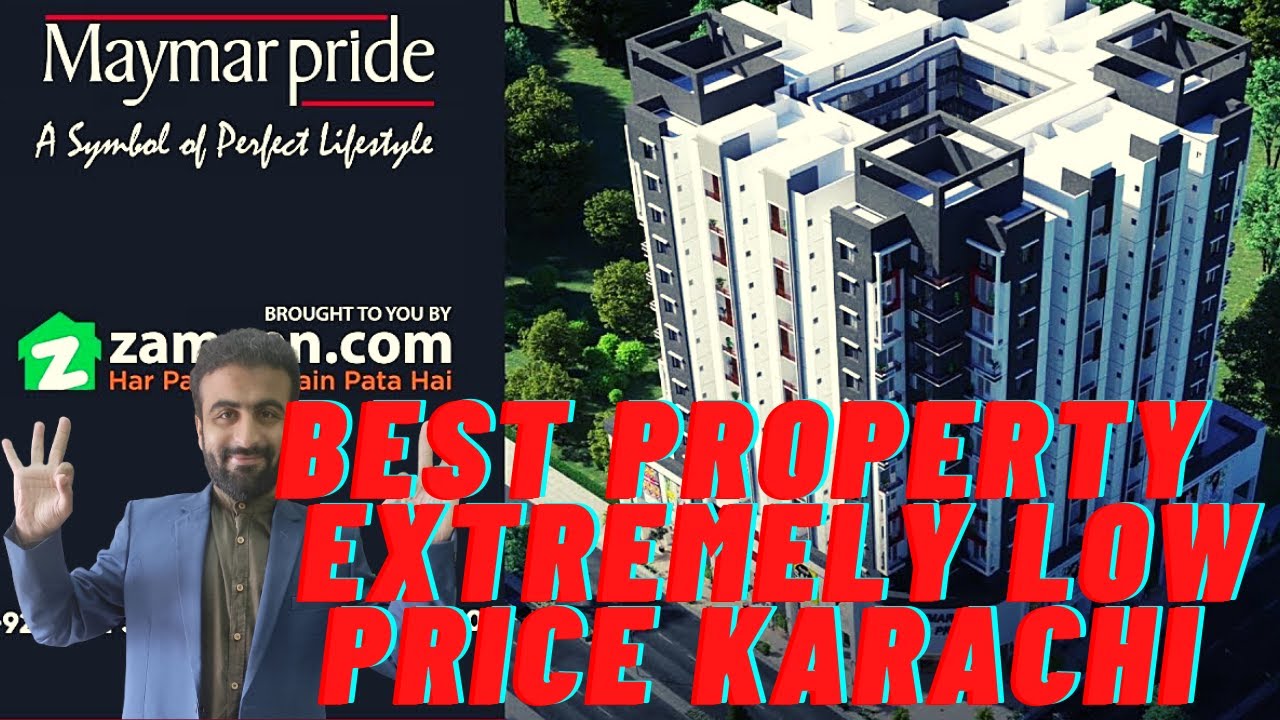 Karachi Real Estate Buy "90" On Discount Maymar Pride Apartments!! YouTube
