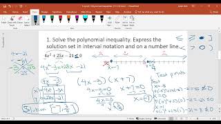 3.6 part 1/2–Polynomial Inequalities (Math 1111 College Algebra)