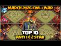 TOP 10 TH17 WAR BASE! New Th17 Bases🔥Th17 Anti Thrower & Anti Root Rider Bases + Th17 vs Th18 Attack