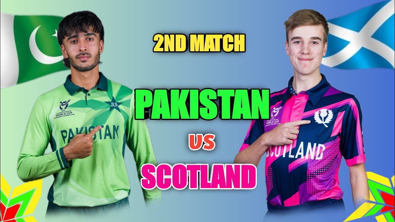 U19 World Cup Pakistan vs Scotland 2nd Match Date & Time 2026 | Pak vs Sco | U19 World Cup Match 