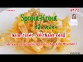 #170. Sprout-kraut đậu xanh - ngon tuyệt & làm sao thương mại sản phẩm lên men