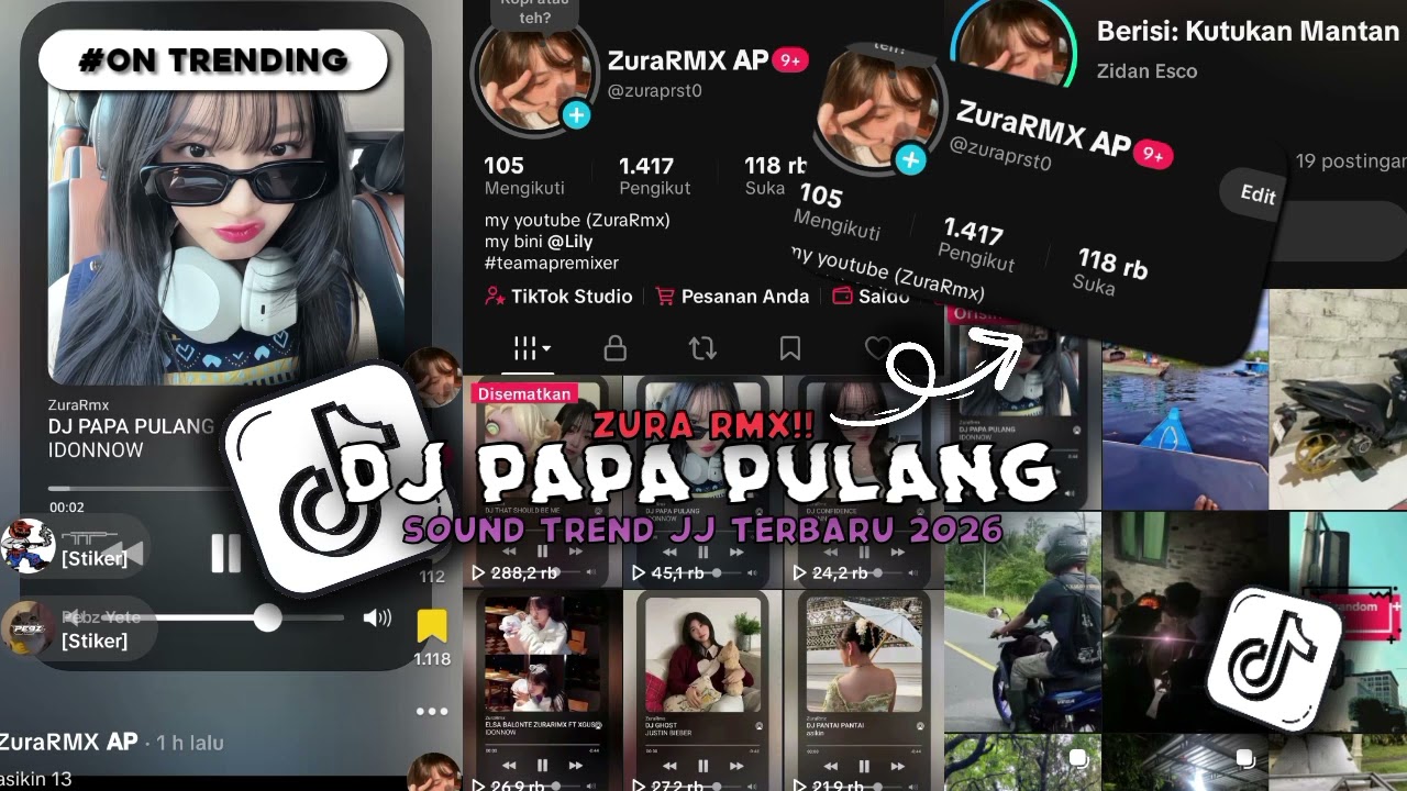 DJ PAPA PULANG MAMA GOYANG MENGKANE VIRAL TIKTOK ZURARMX 