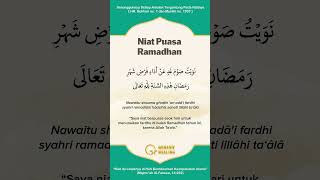 Download Lagu Bacaan Niat Puasa Ramadhan Latin dan Artinya #shorts #doa #islam MP3