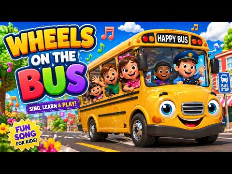 Wheels on the Bus Adventure š Kids Songs Colorful 3D Cartoon