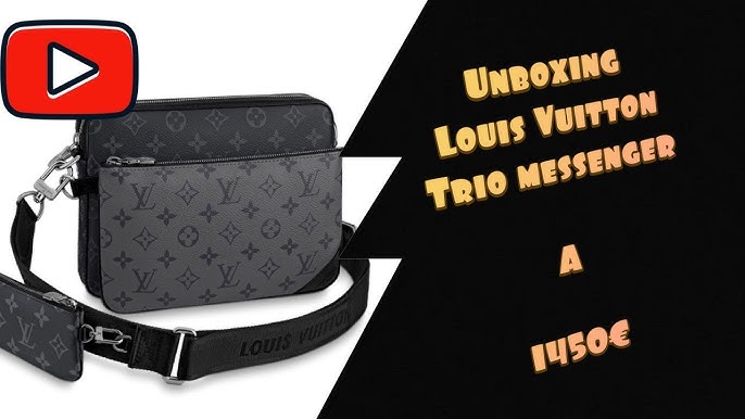 Louis Vuitton Men's Trio Messenger, Reverse Monogram Eclipse, Unboxing