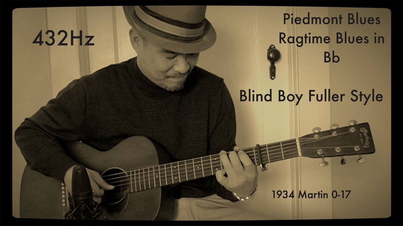 Piedmont Blues Blind Boy Fuller Style “Ragtime Blues in Bb” Solo Blues