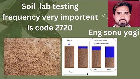 important   frequency   soil  testing  time   is code 2720
