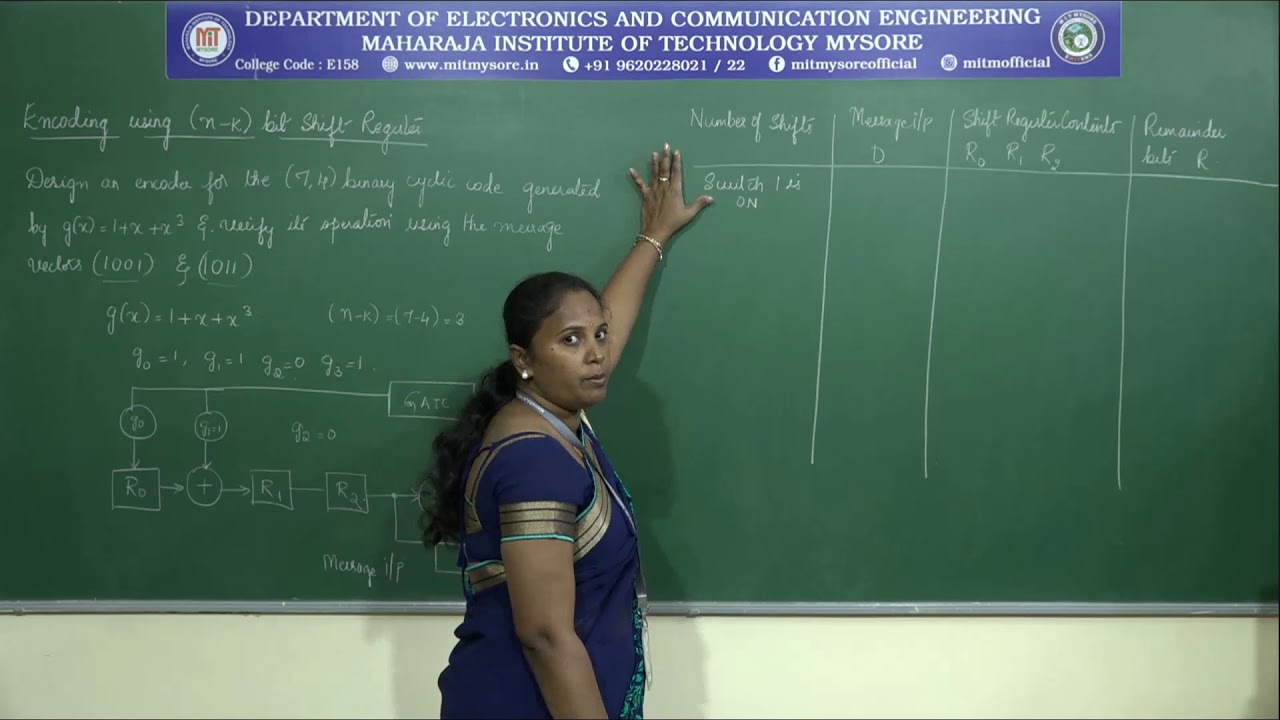 Binary Cyclic Codes Part 2 V Sem ECE M4 S6 YouTube Binary cyclic codes part 2 v sem ece m4 s6 youtube