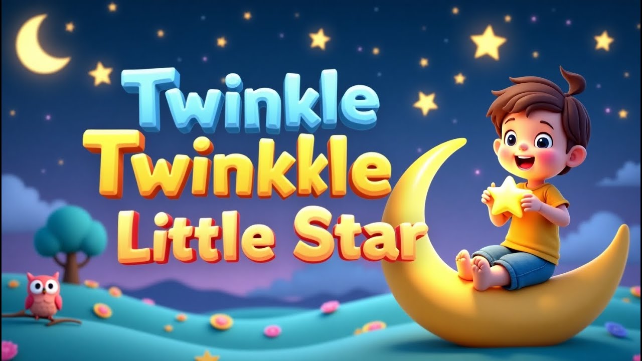 🌟 Twinkle Twinkle Little Star Extended | Learn Colors, Shapes ...