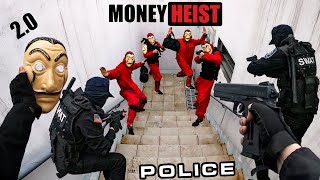 MONEY HEIST VS POLICE PARKOUR ESCAPE Chase In Real Life (Epic Live Action POV) PART 2| Movie PARKOUR