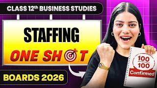 Staffing One Shot 🔥 | Class 12 BST Chapter 6 | Important Topics + PYQs | CBSE Boards 2026