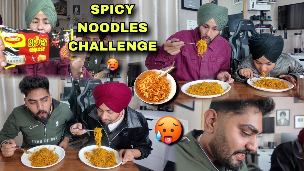 EXTREMELY SPICY MAGGIE CHALLENGE GONE WRONG😱 AKHA CHO PAANI AGEYA🥵 - UNEXPECTED RESULTS 🤣