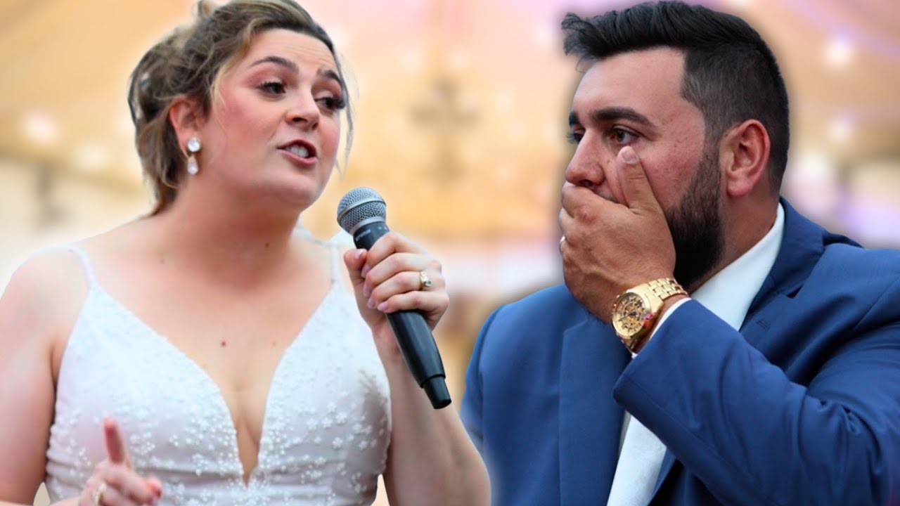 Bride SHOCKS Groom During Wedding Speech - YouTube