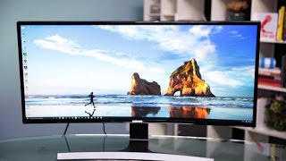 This ultra-wide Samsung curved monitor is ultra fine