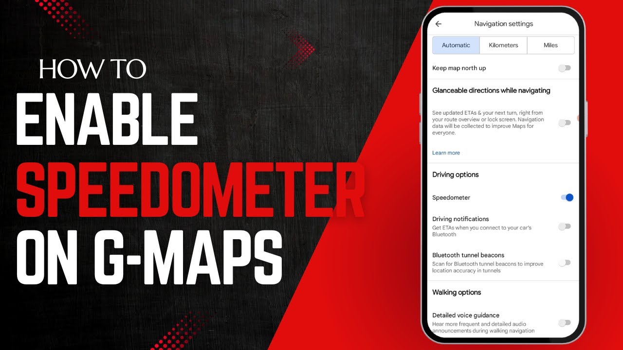 How To Enable Speedometer In Google Maps