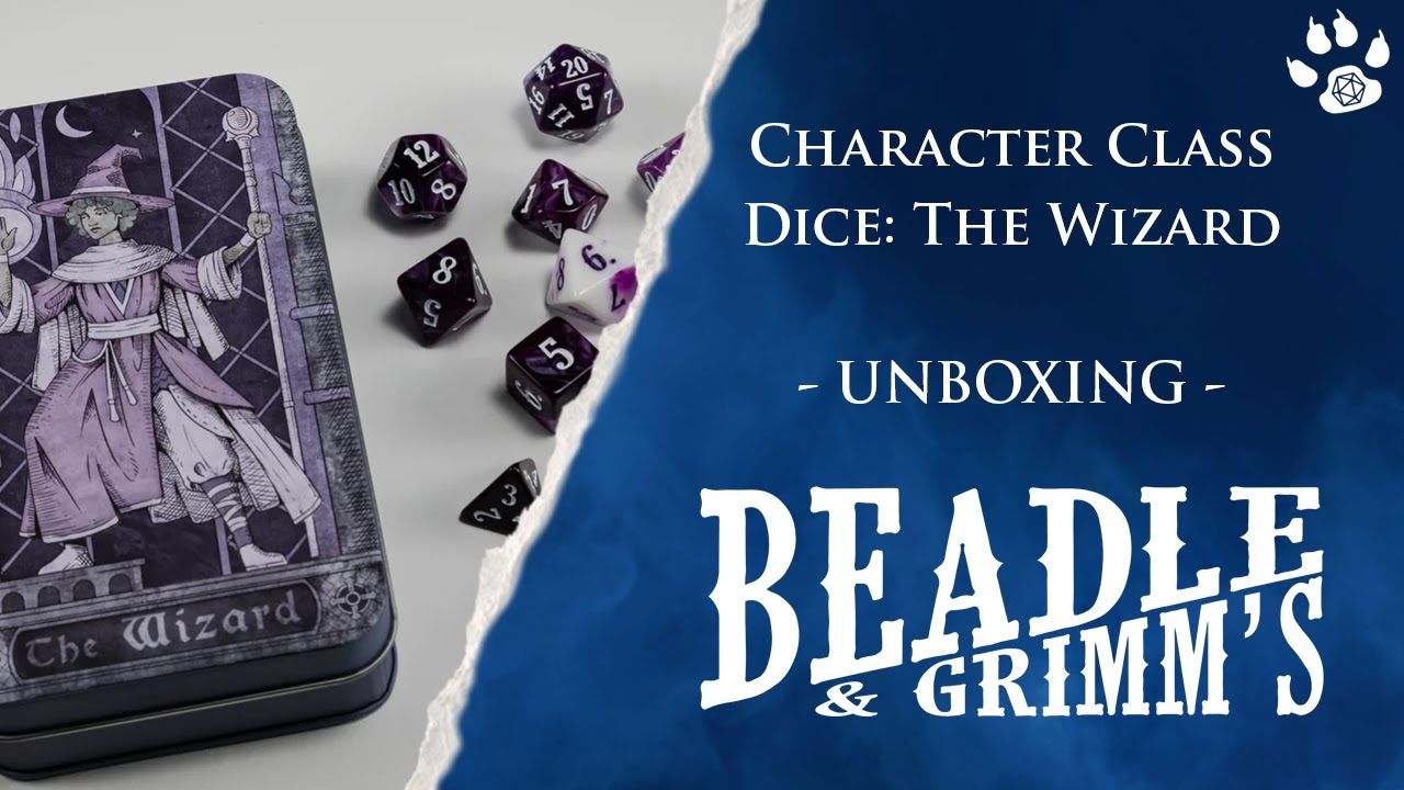 B&G Character Class Dice: The Wizard - UNBOXING - Band of Badgers