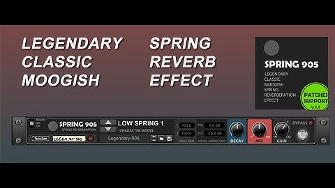 Spring905 - Spring Reverberation FX [rack extension for Reason]