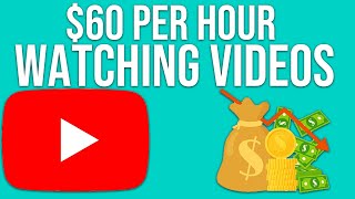 Earn $60 By Watching Videos Per HOUR (Make Money Online)