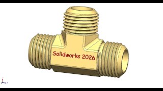 T-Pipe Fitting | SolidWorks 3D Modeling Episode 56| CAD Tutorial