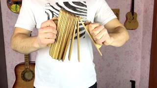 Wood clacker ratchet kokiriko - percussion musical instrument by Noisy Wood