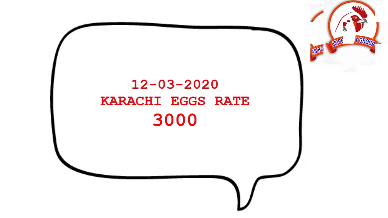 KARACHI EGGS RATE 12032020 BY JS POULTRY NEWS YouTube
