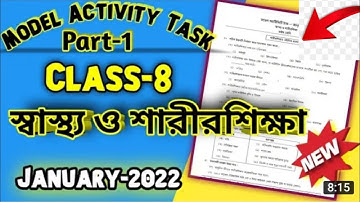 Class 8 Model activity task 2022 health and physical education part 2 2022